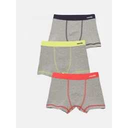 mackly Boys Pack Of 3 Inner Elastic Mid-Rise Boxers-picture-22