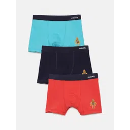 mackly Boys Pack Of 3 Inner Elastic Mid-Rise Boxers-picture-17