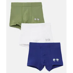 Mackly Boys Pack Of 3 Keyboard Ctrl Esc Printed Boxers - Olive Green White & Navy Blue-picture-11