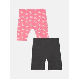 mackly Girls Pack Of 2 Animal Printed Fashion Shorts-picture-24