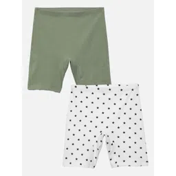 mackly Girls Pack Of 2 Geometric Printed Shorts-picture-14