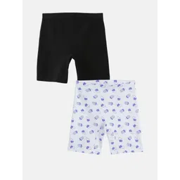 mackly Girls Pack Of 2 Graphic Printed Chino Shorts-picture-25