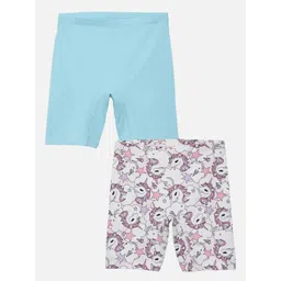 mackly Girls Pack Of 2 Printed Mid-Rise Shorts-picture-20