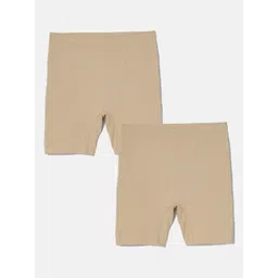 mackly Girls Pack Of 2 Slim Fit Mid-Rise Regular Shorts-picture-21