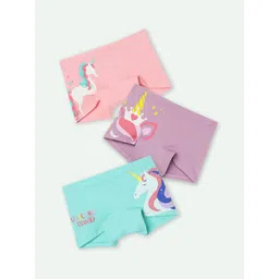 mackly Girls Pack Of 3 Printed Mid-Rise Boy ShortsMB-701-picture-40