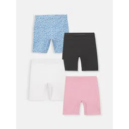 mackly Girls Pack of 4 Regular Fit Shorts-picture-36