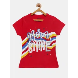 mackly Girls Typography Printed Lounge Tshirts-picture-21