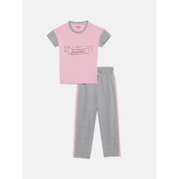 mackly Girls Typography Printed Night Suit-picture-24