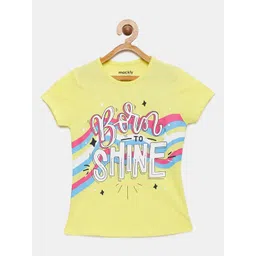 mackly Girls Typography Printed Pure Cotton Lounge T-shirt-picture-10