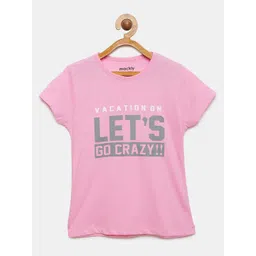 mackly Girls Typography Printed Pure Cotton Lounge T-shirt-picture-11