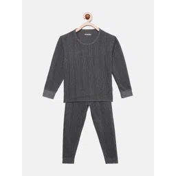mackly Kids Grey Solid Thermal Set-picture-23
