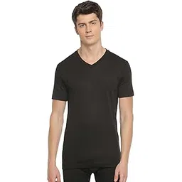 macroman m-series Hotmax Half Sleeves V-Neck for Men|Polyester|Pack of: 1 Black-picture-38