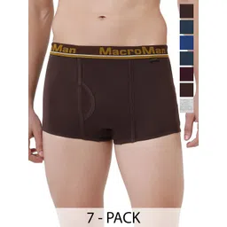 Macroman Pack Of 7 Assorted Short Trunk-picture-31