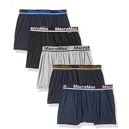 macroman Solid Mini Trunk for Men | 100% Cotton | Outer Elastic | Pack of 5-picture-48