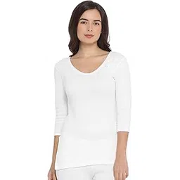 macrowoman w-series 3/4th Sleeve Top for Women, Thermal Upper in Poly Viscose Cotton Blend with Double-Layered Knit for Superior Warmth & Comfort-picture-20