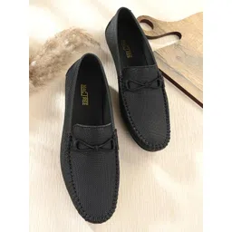 Mactree Men Black Nubuck Loafers-picture-40