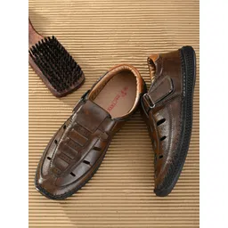 Mactree Men Coffee Brown Shoe-Style Sandals-picture-28