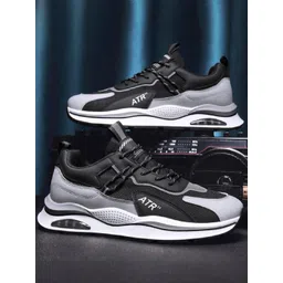 Mactree Men Colourblocked Round Toe Comfort Insole Lightweight Mesh Sneakers-picture-30