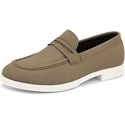 mactree Suede Leather Stylish Loafers Shoes for Men-picture-34