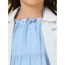 Macwin Colourblocked Georgette A-Line Dress image 4