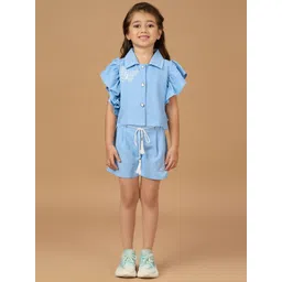 Macwin Girls Printed Shirt with Shorts-picture-17