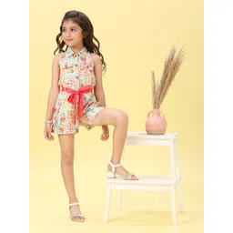 Macwin Print Linen A-Line Dress-picture-28