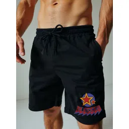 mad over print Mad Over Men Mid-Rise Typography Printed Loose Fit Shorts-picture-34