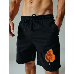 Mad Over Print Men Graphic Printed Loose Fit Mid-Rise Shorts-picture-14