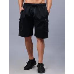 Mad Over Print Men Mid-Rise Cotton Cargo Shorts-picture-27