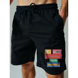 Mad Over Print Men Typography Printed Loose Fit Shorts-picture-23