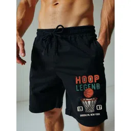 Mad Over Print Men Typography Printed Regular Fit Low-Rise Cotton Sports Shorts-picture-32