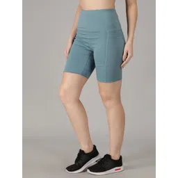 madact Solid Women Light Blue Tights image 3