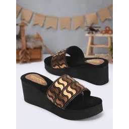 madam glorious Embellished Flatform Heels-picture-13