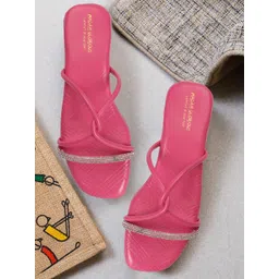 madam glorious Embellished Open Toe Flats-picture-22