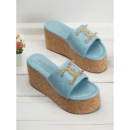madam glorious Embellished Wedge Heels-picture-13