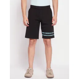 Madame M Secret Black Cotton Regular Fit Solid Shorts-image-26