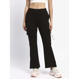 MADAME M Secret Black Plain Track Pant-picture-22