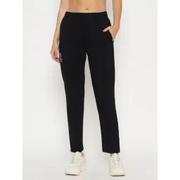 Madame M Secret Black Regular Fit Printed Trackpants-picture-34