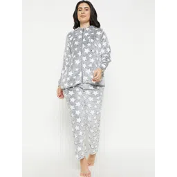 MADAME M SECRET Conversational Printed Night suit-picture-11