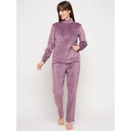 MADAME M SECRET High Neck Long Sleeves Night suit-picture-11