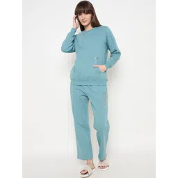 MADAME M SECRET Women Solid Round Neck Night suit-picture-28