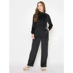 MSECRET Black Solid Pyjama Set-image-23