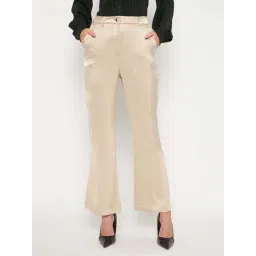 MADAME Beige Plain Trousers-picture-29