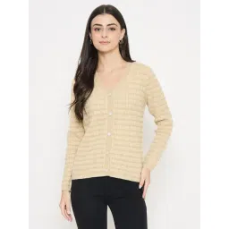 MADAME Beige Striped Long Sleeves Sweater-picture-15