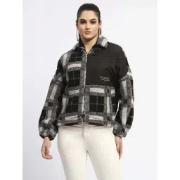 MADAME Black Chequered Sweatshirt-picture-21
