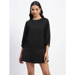 MADAME Black Embellished Top-image-35