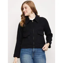 MADAME Black Regular Fit Jacket-picture-38