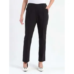 Madame Black Regular Fit Trousers-image-36