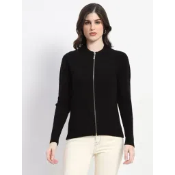 MADAME Black Relaxed Fit Cardigan-picture-40