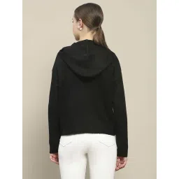 MADAME Black Solid Sweater image 2